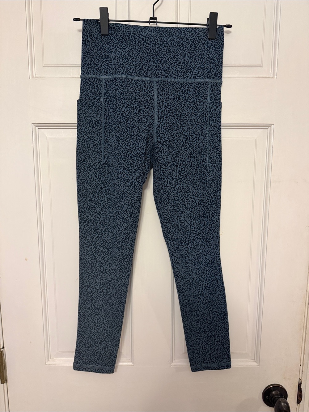 Athleta Navy Speckle High-Rise Leggings